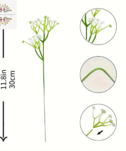 Alternative view of Bouquet fleurs séchées gypsophile