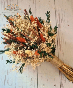 Bouquet mariée fleurs séchées