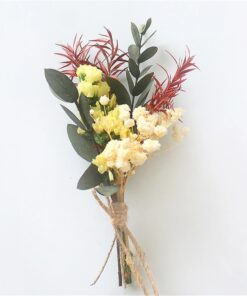 Mini bouquet fleurs séchées vase