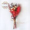 Mini bouquet fleurs séchées rouge